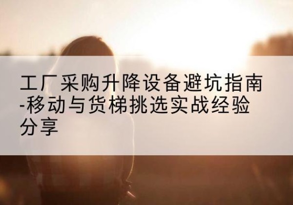 平城移动式升降机怎么选-工厂采购升降设备避坑指南-移动与货梯挑选实战经验分享